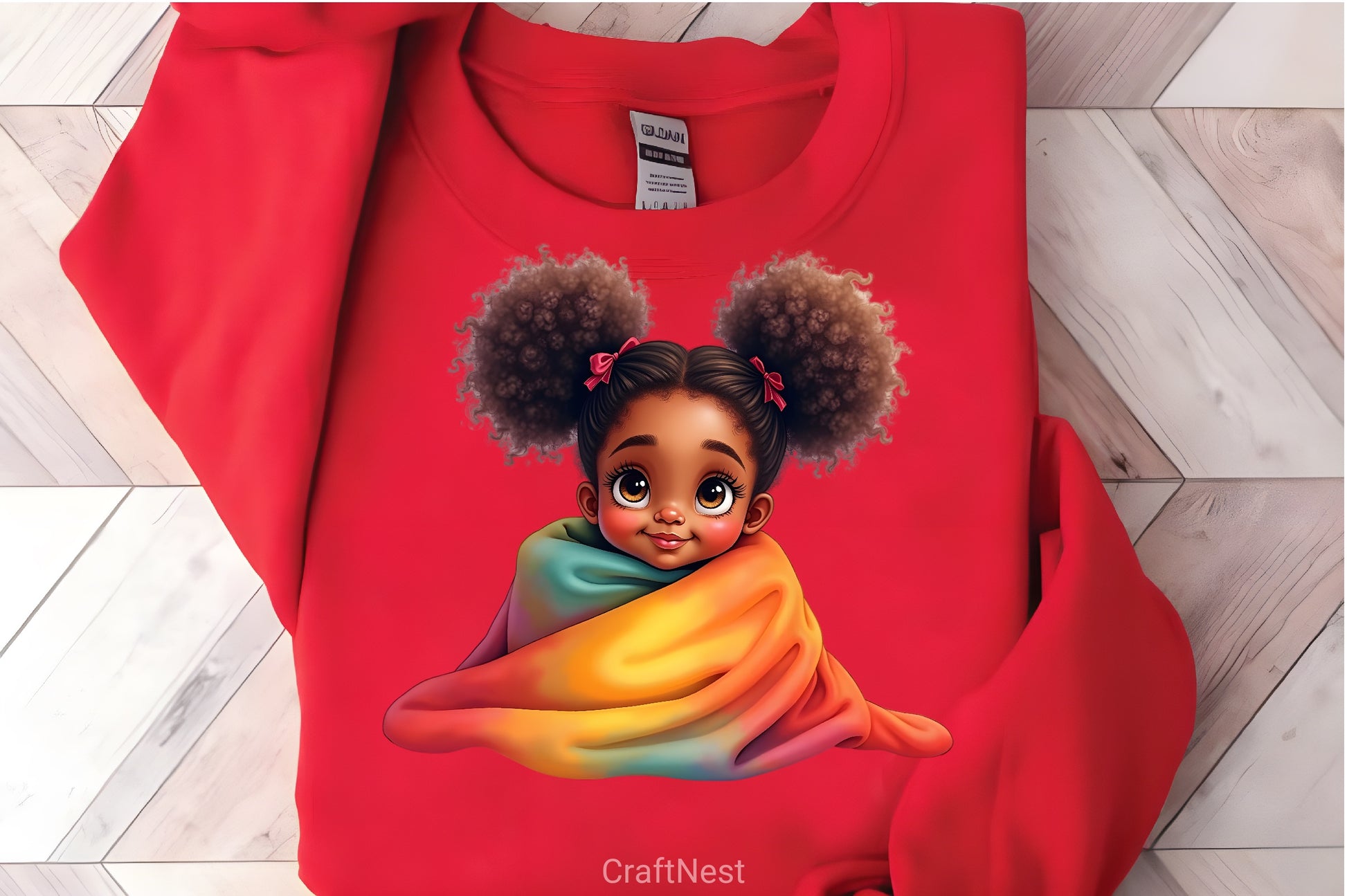 Peeking African American Girl Clipart Bundle 2 - CraftNest - Digital Crafting and Art