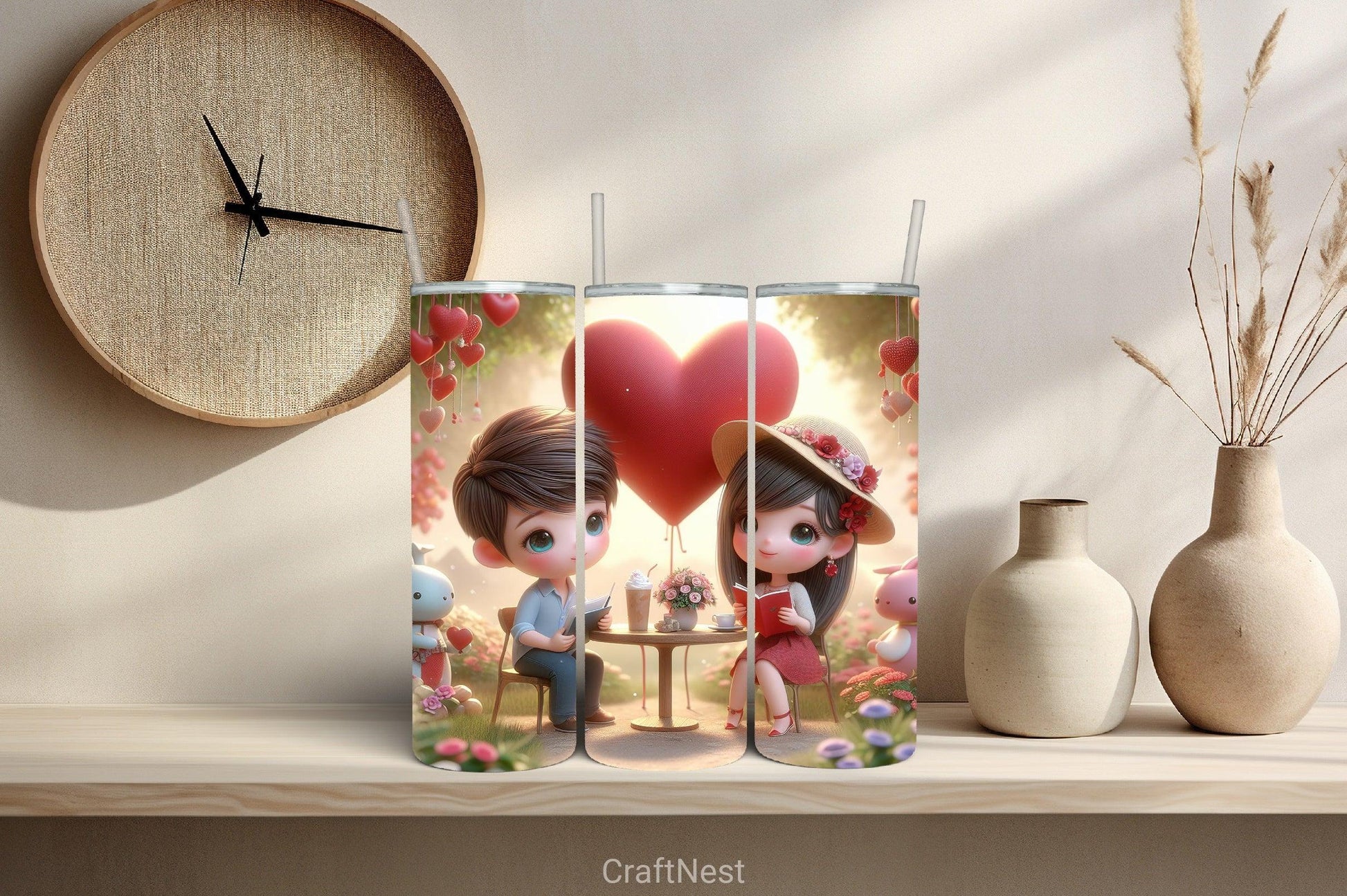 Valentine Tumbler Wrap Bundle 54 - CraftNest - Digital Crafting and Art