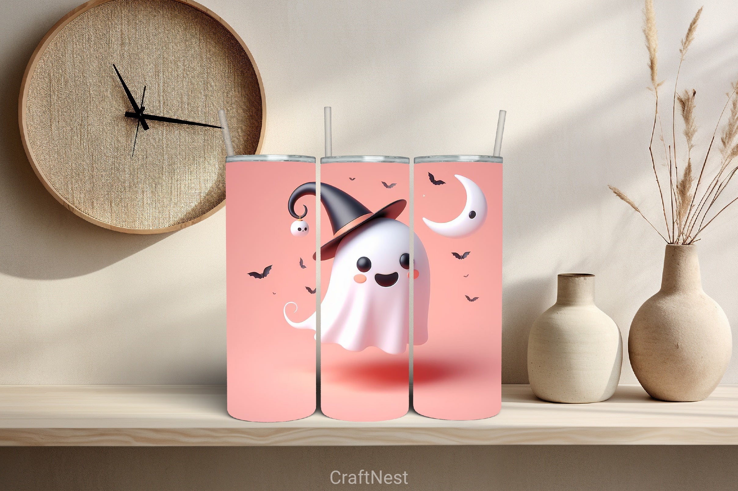 Halloween Tumbler Wrap Bundle 20 - CraftNest - Digital Crafting and Art