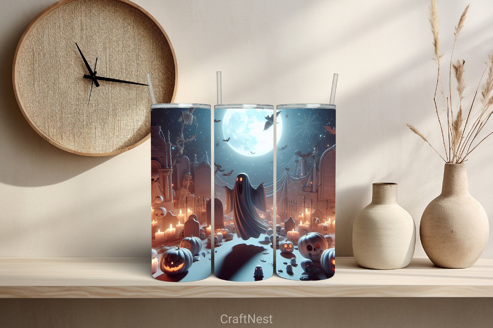 Halloween Tumbler Wrap Bundle 54 - CraftNest - Digital Crafting and Art