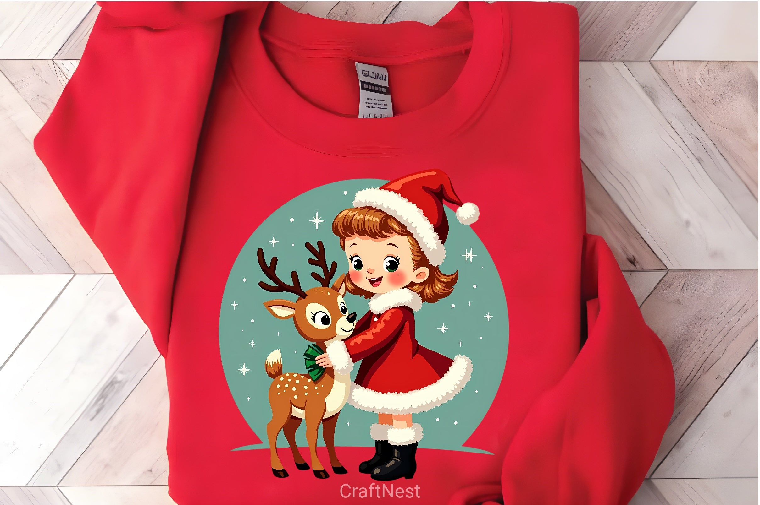 Vintage Christmas T-Shirt Clipart Bundle - CraftNest - Digital Crafting and Art