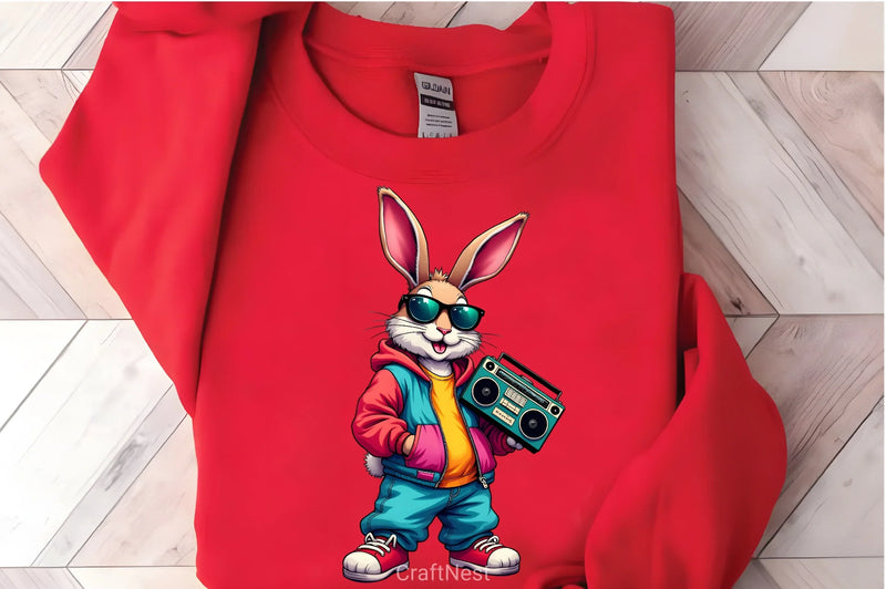 Hip Hop Bunny Easter Clipart Bundle 1 - CraftNest - Digital Crafting and Art
