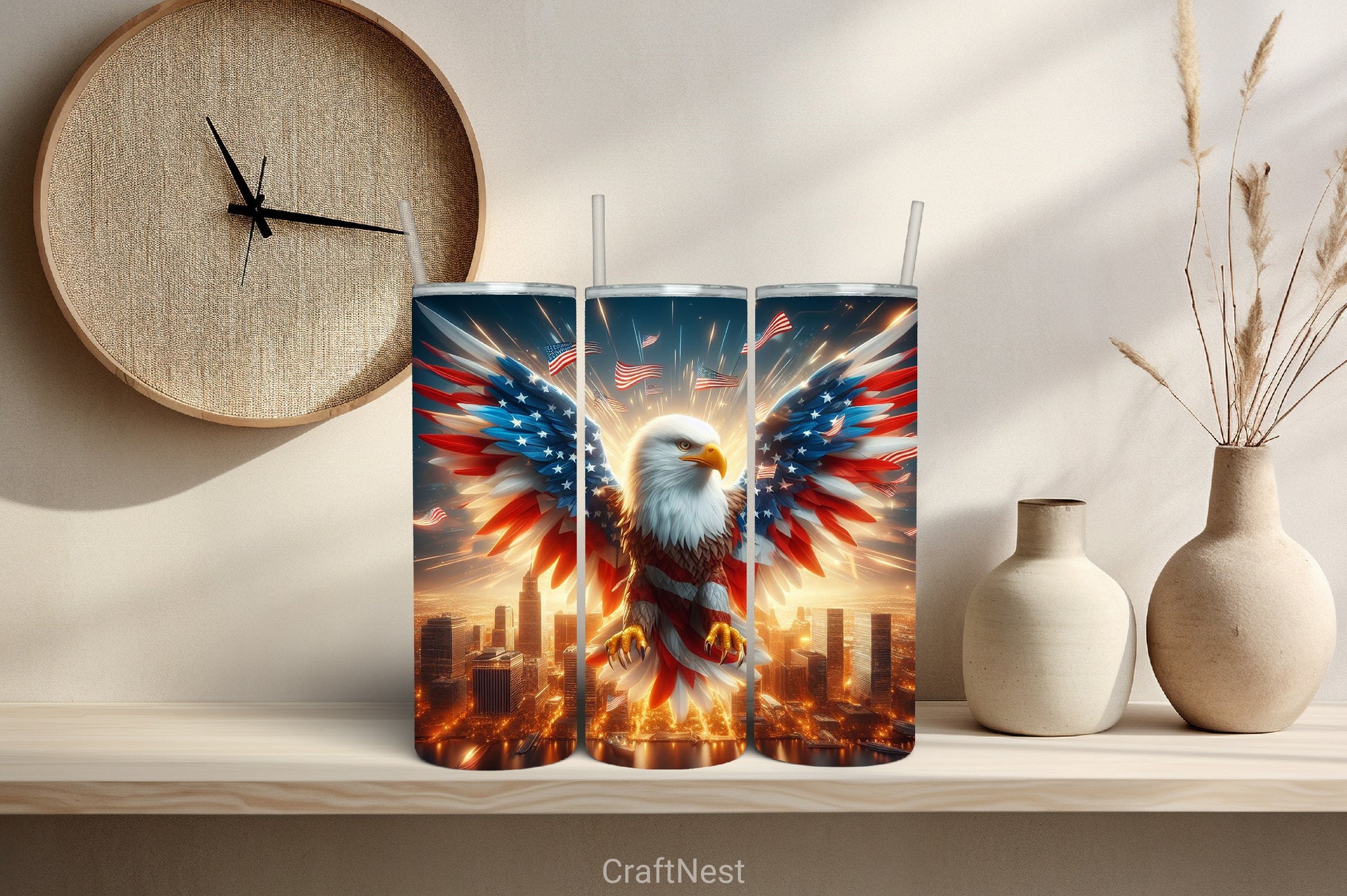 4th of July Tumbler Wrap Bundle 74 - CraftNest - Digital Crafting and Art