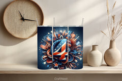 4th of July Tumbler Wrap Bundle 24 - CraftNest - Digital Crafting and Art