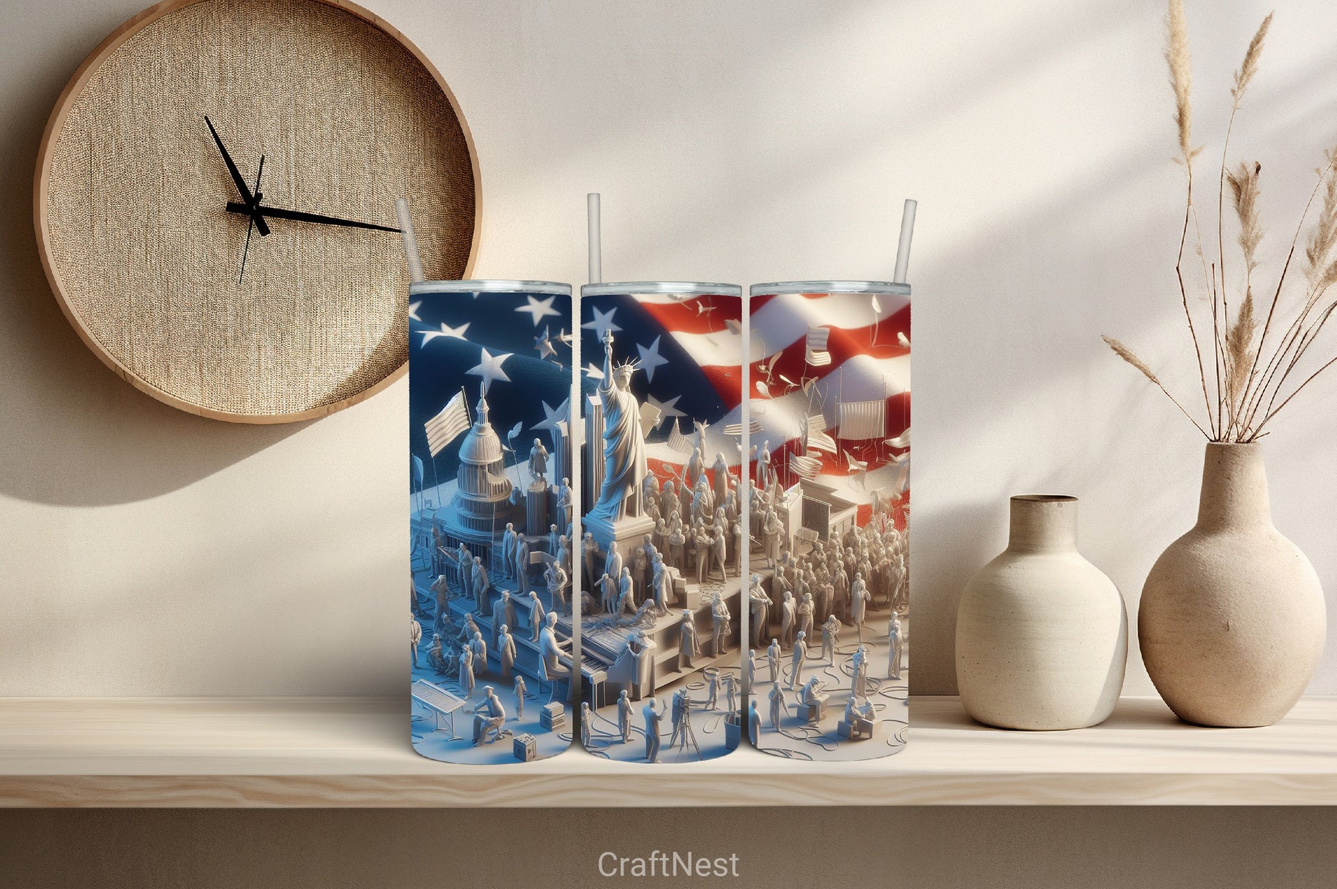 4th of July Tumbler Wrap Bundle 95 - CraftNest - Digital Crafting and Art