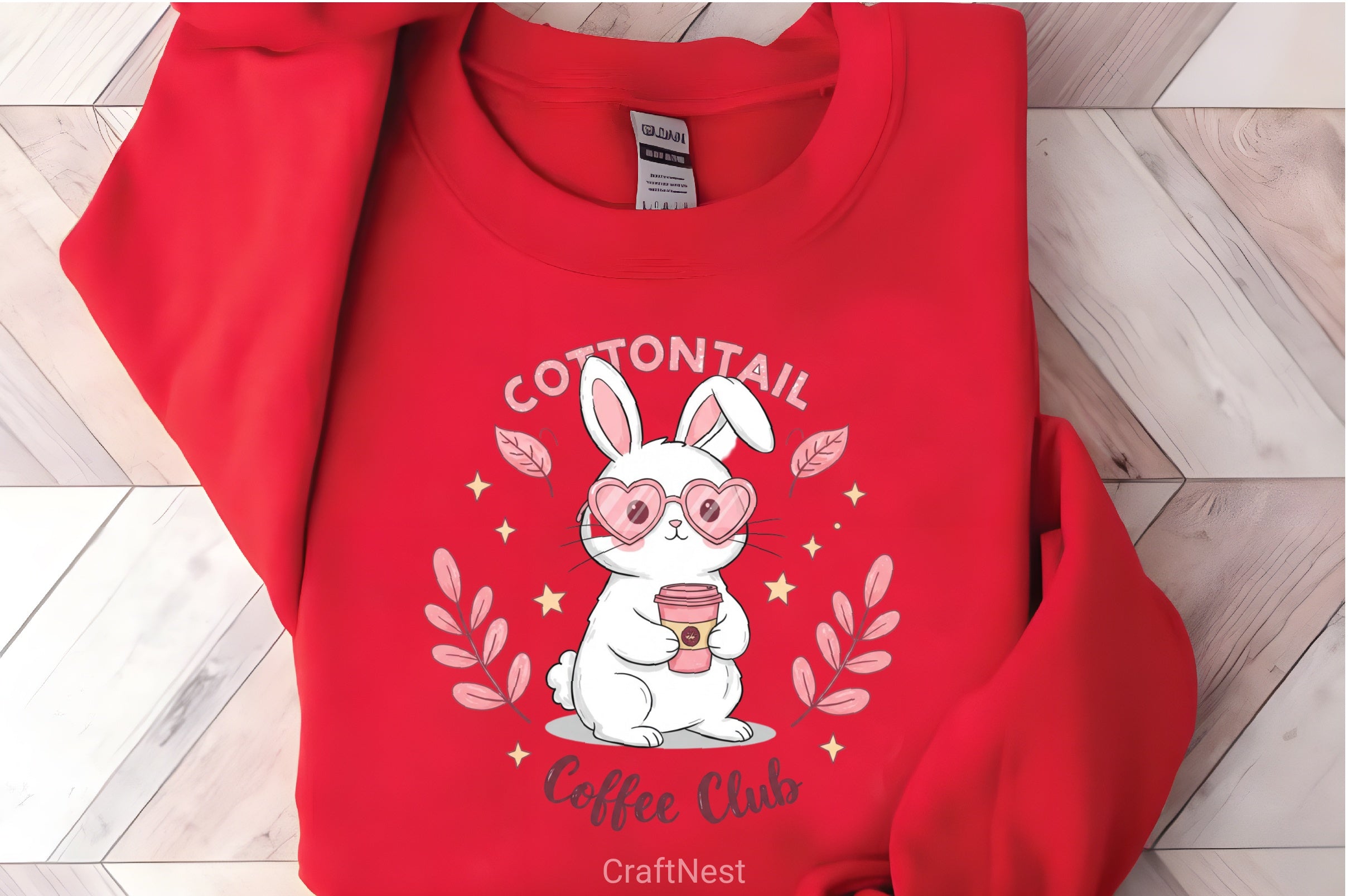 Retro Easter Bunny Iced Coffee Clipart Bundle - CraftNest - Digital Crafting and Art