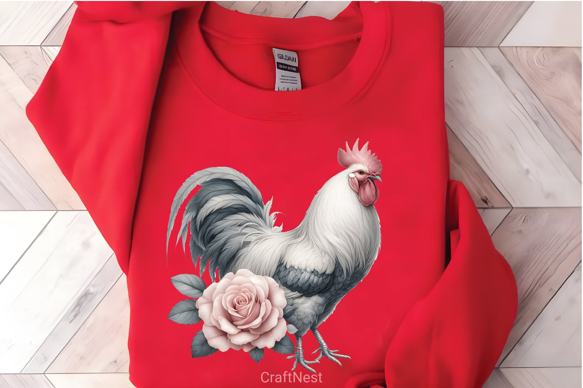 Vintage Spring Floral Chicken Clipart Bundle 2 - CraftNest - Digital Crafting and Art