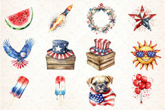 4th of July Clipart Bundle 1234 - CraftNest - Digital Crafting and Art
