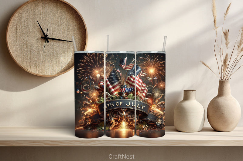 4th of July Tumbler Wrap Bundle 53 - CraftNest - Digital Crafting and Art
