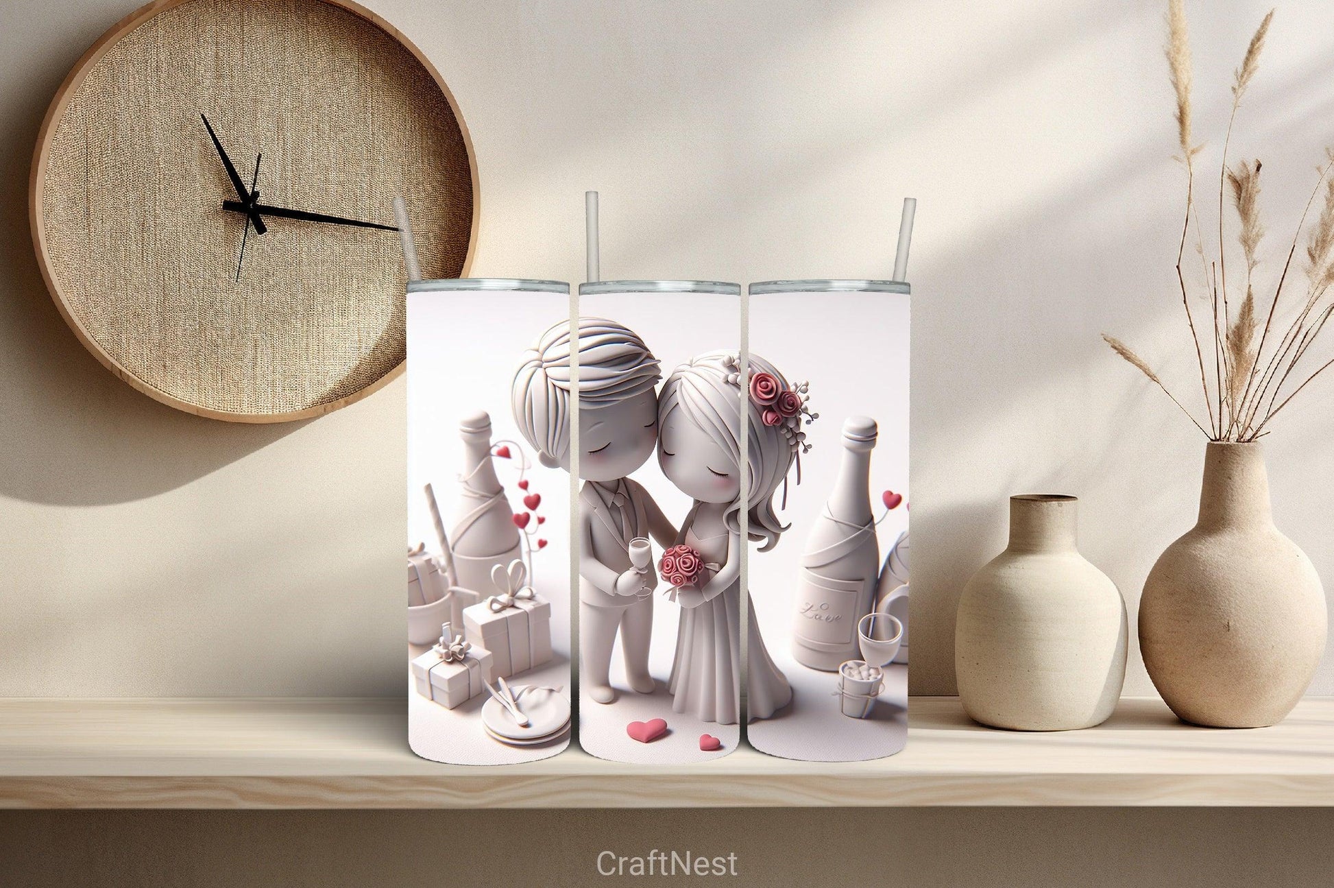 Valentine Tumbler Wrap Bundle 79 - CraftNest - Digital Crafting and Art