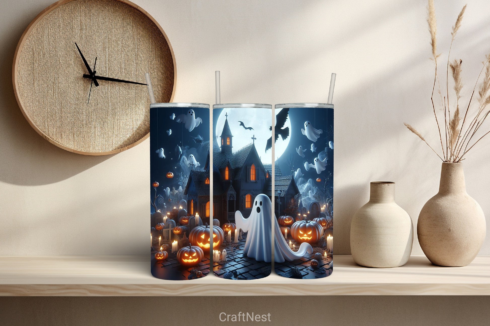 Halloween Tumbler Wrap Bundle 28 - CraftNest - Digital Crafting and Art