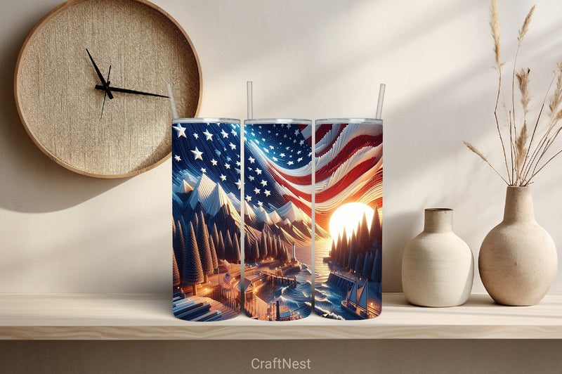 4th of July Tumbler Wrap Bundle 118 - CraftNest - Digital Crafting and Art