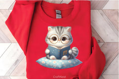 Funny Animals Reading Clipart Bundle 5 - CraftNest - Digital Crafting and Art