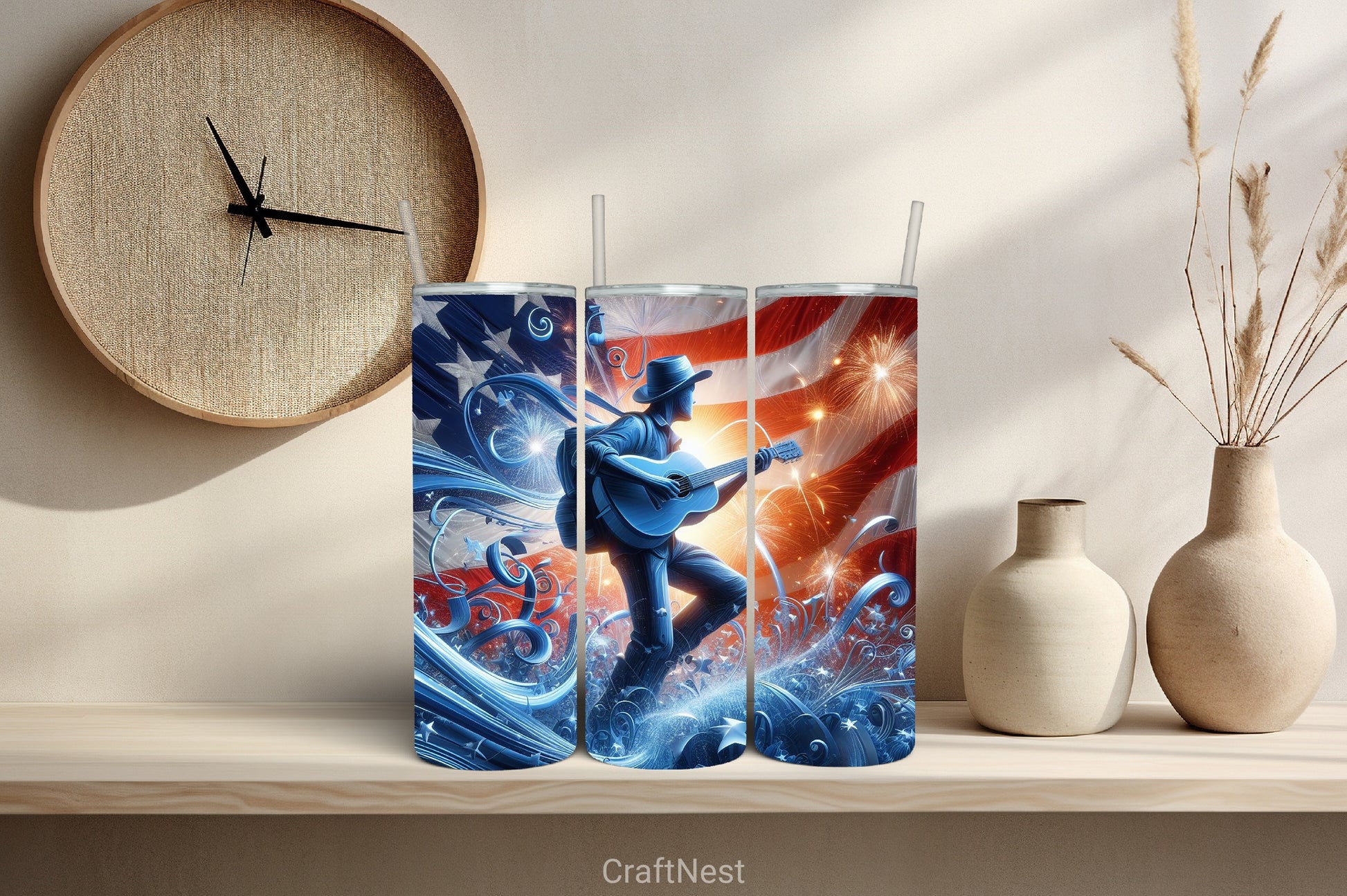 4th of July Tumbler Wrap Bundle 123 - CraftNest - Digital Crafting and Art