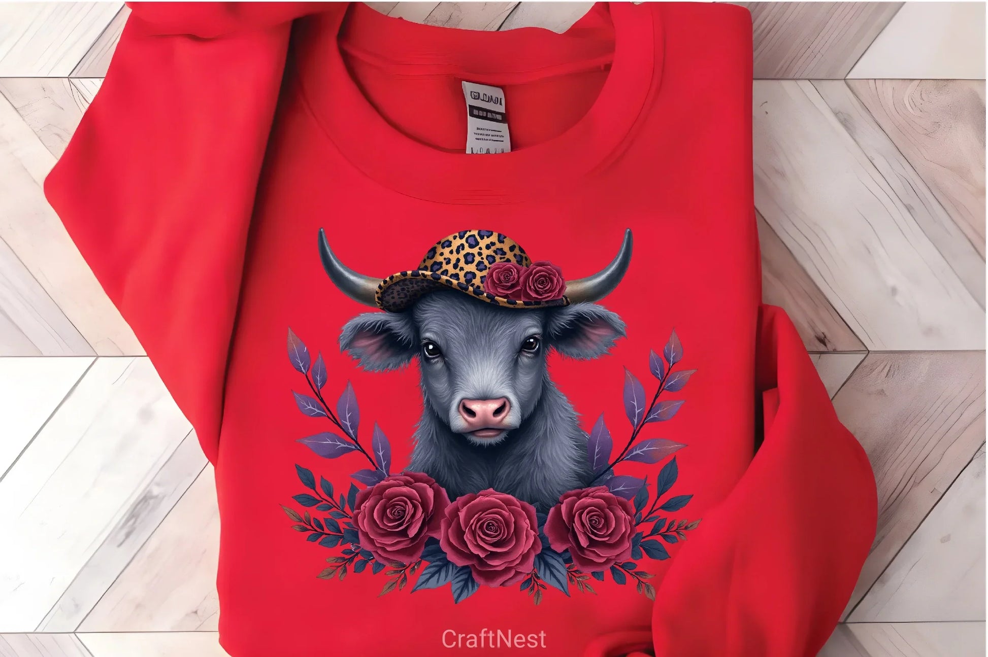 Highland Cow Floral Art Clipart Bundle - CraftNest - Digital Crafting and Art