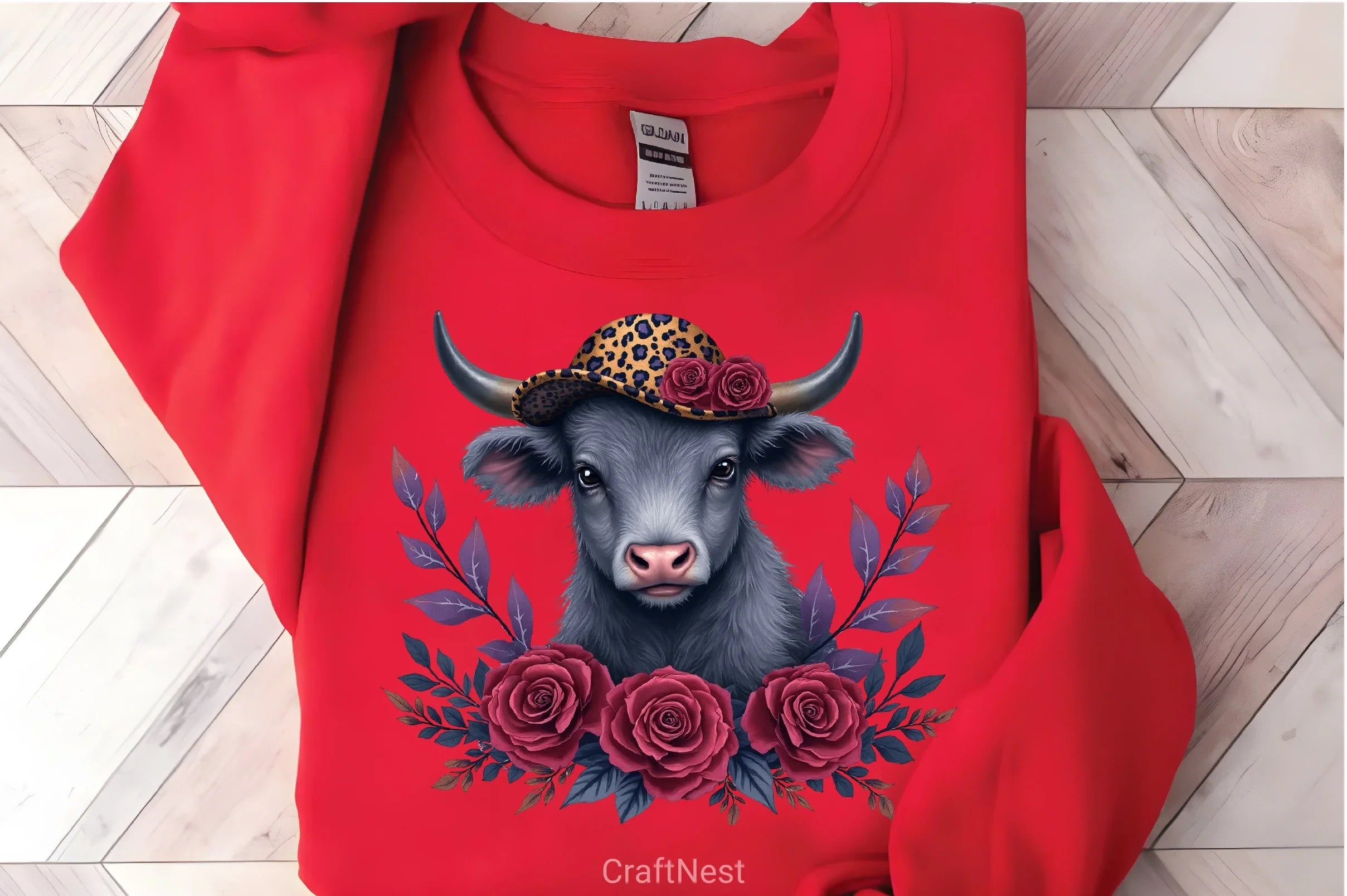 Highland Cow Floral Art Clipart Bundle - CraftNest - Digital Crafting and Art