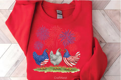 4th of July Chicken Clipart Bundle 2 - CraftNest - Digital Crafting and Art