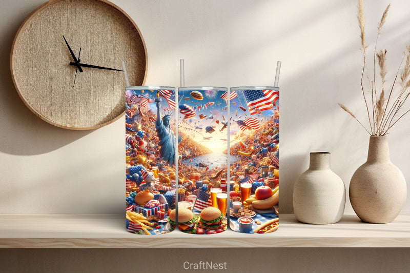 4th of July Tumbler Wrap Bundle 49 - CraftNest - Digital Crafting and Art