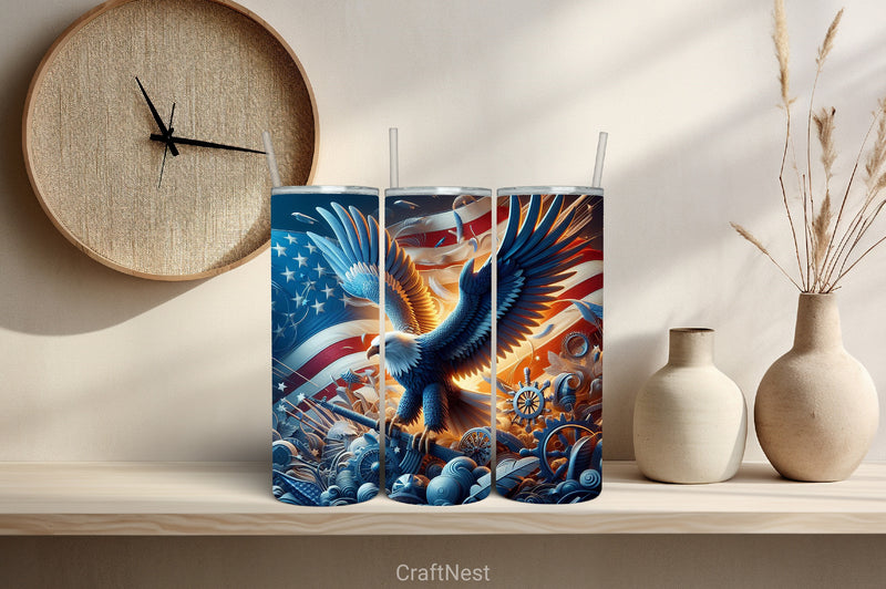 4th of July Tumbler Wrap Bundle 129 - CraftNest - Digital Crafting and Art