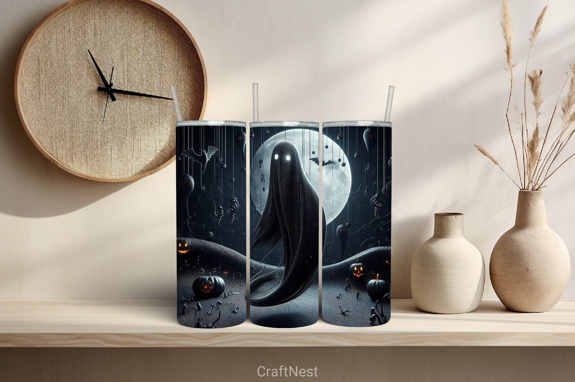 Halloween Tumbler Wrap Bundle 63 - CraftNest - Digital Crafting and Art