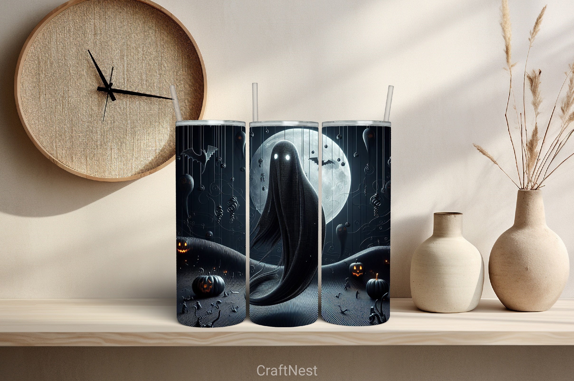 Halloween Tumbler Wrap Bundle 63 - CraftNest - Digital Crafting and Art