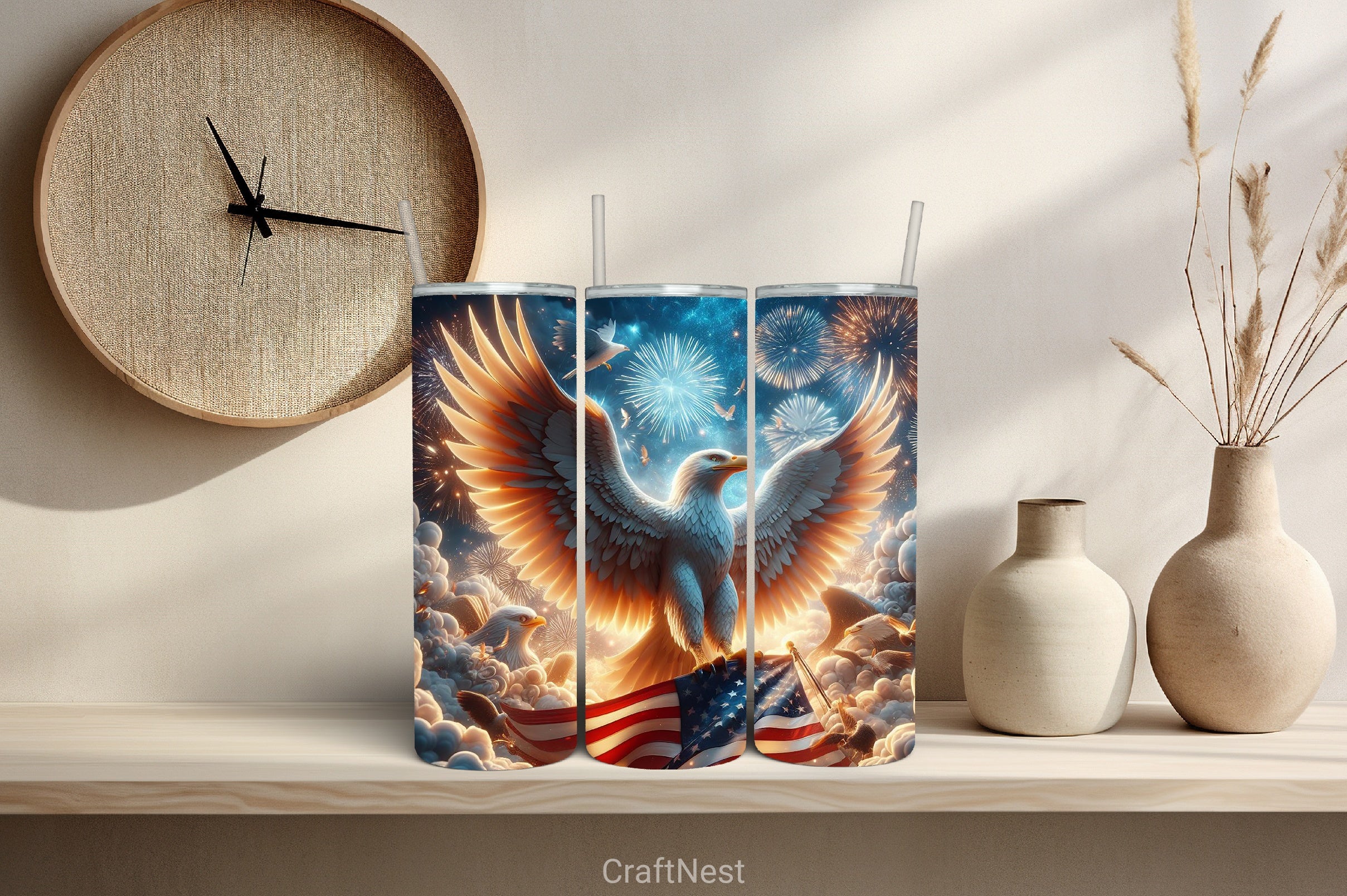 4th of July Tumbler Wrap Bundle 44 - CraftNest - Digital Crafting and Art