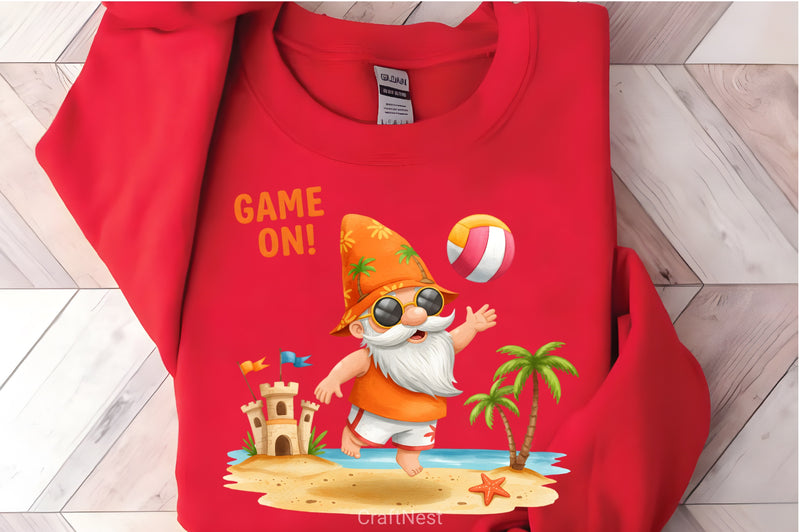 Game On! Summer Gnome Clipart Bundle - CraftNest - Digital Crafting and Art