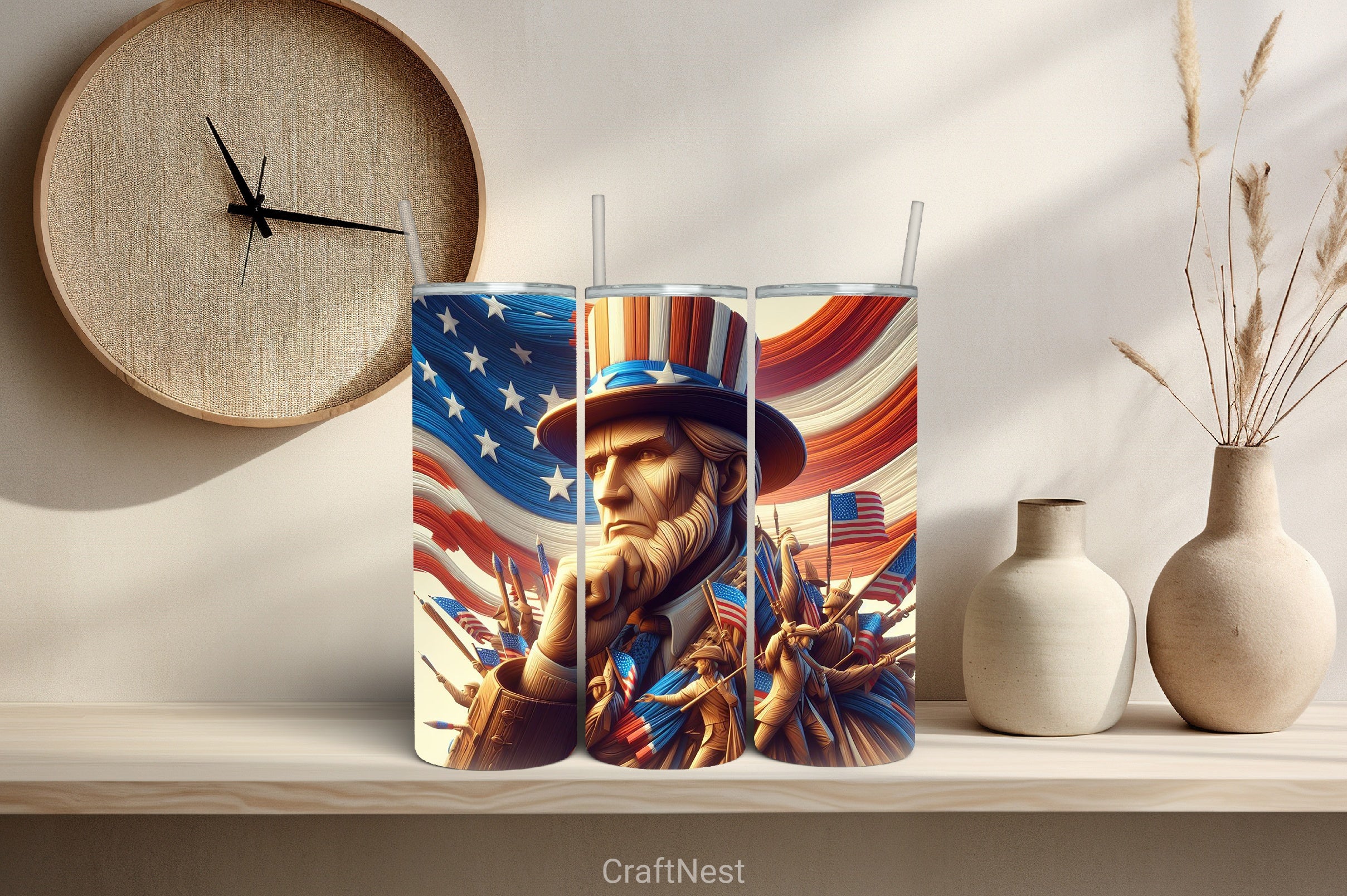 4th of July Tumbler Wrap Bundle 112 - CraftNest - Digital Crafting and Art