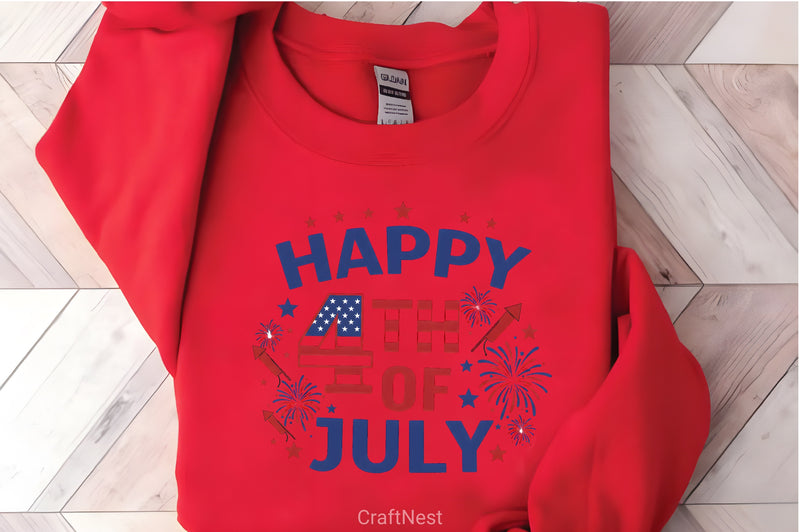 Happy 4th of July Shirt Clipart Bundle - CraftNest - Digital Crafting and Art