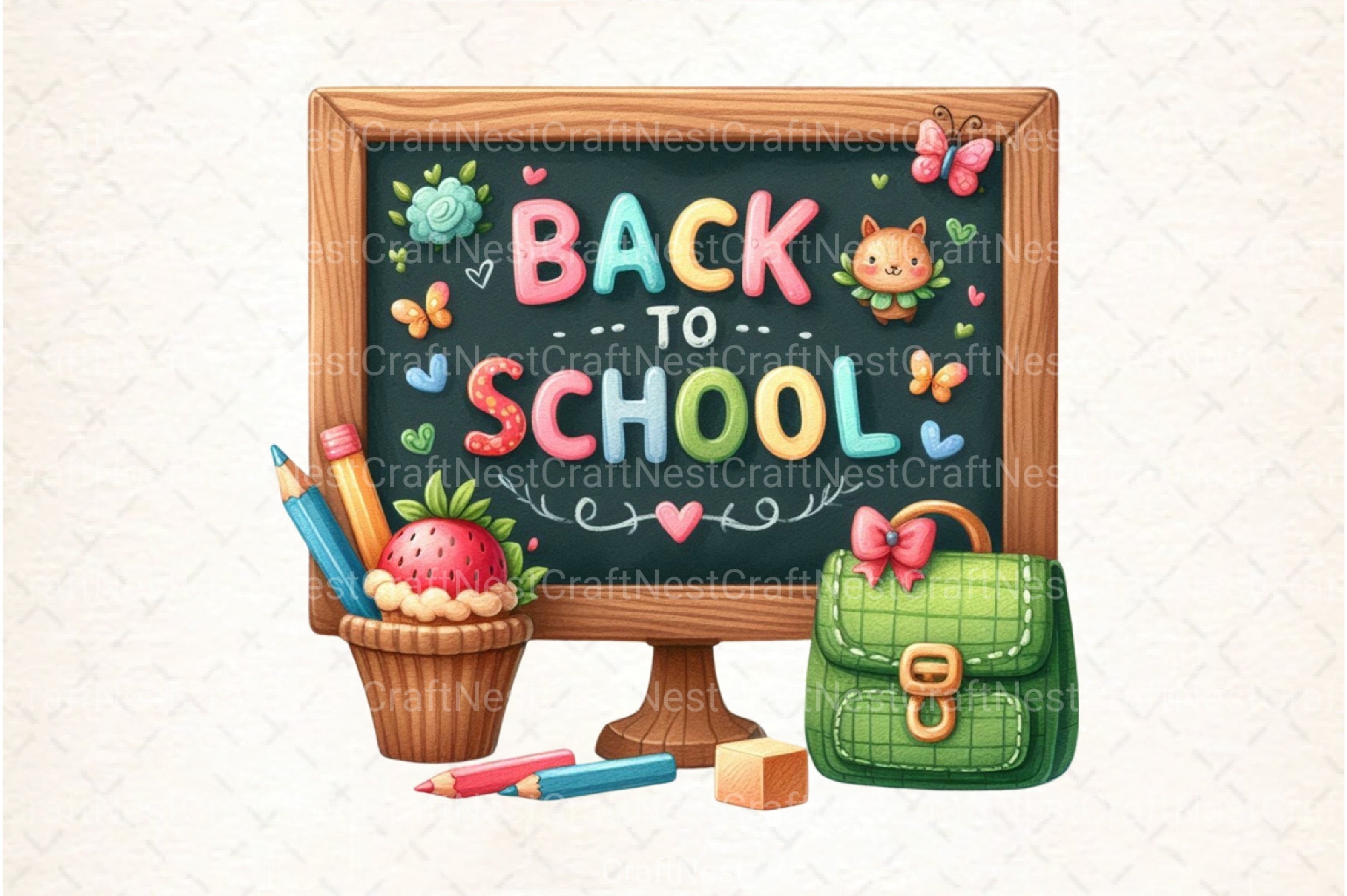 Back to School Clipart Bundle 88 - CraftNest - Digital Crafting and Art