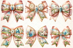Easter Coquette Bow Clipart Bundle 2 - CraftNest - Digital Crafting and Art
