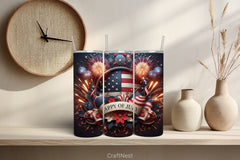 4th of July Tumbler Wrap Bundle 3 - CraftNest - Digital Crafting and Art