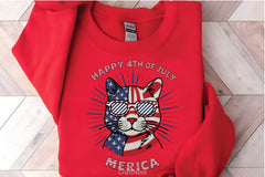 Patriotic Cat Clipart Bundle - CraftNest - Digital Crafting and Art