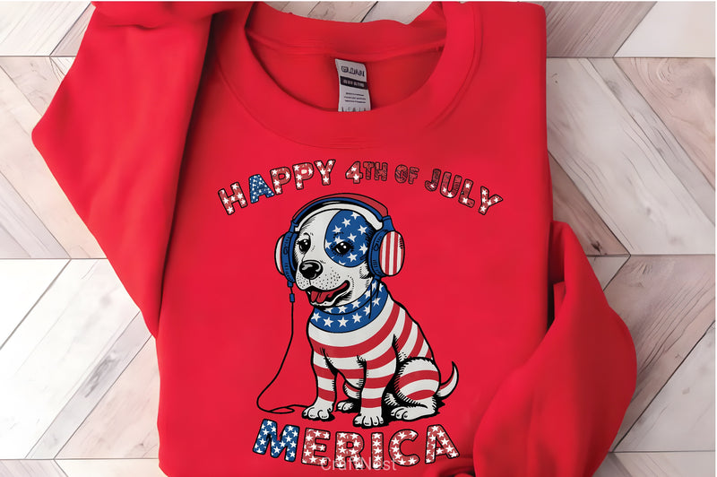 Happy 4th July Dog Clipart Bundle 3 - CraftNest - Digital Crafting and Art