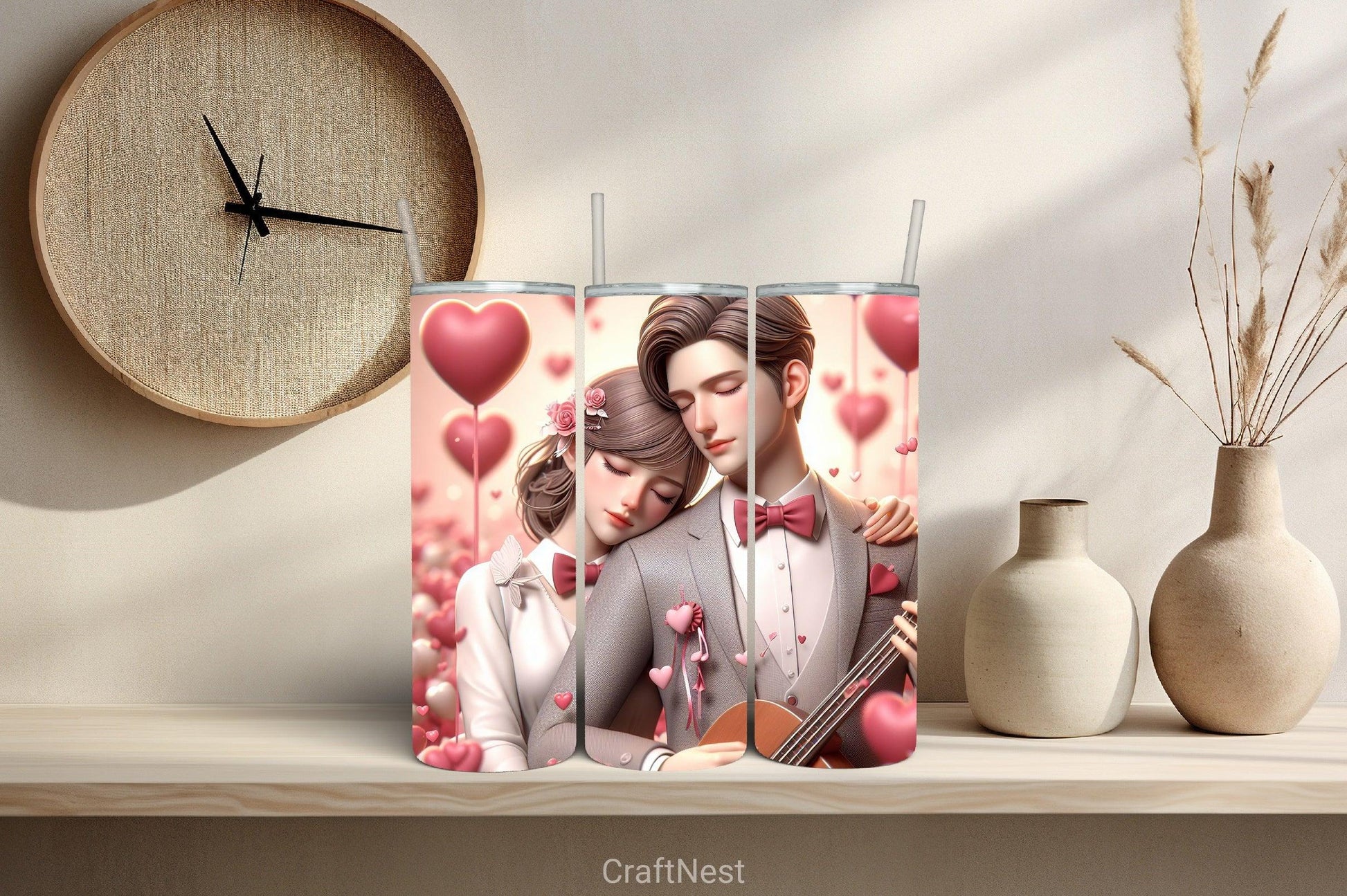 Valentine Tumbler Wrap Bundle 69 - CraftNest - Digital Crafting and Art