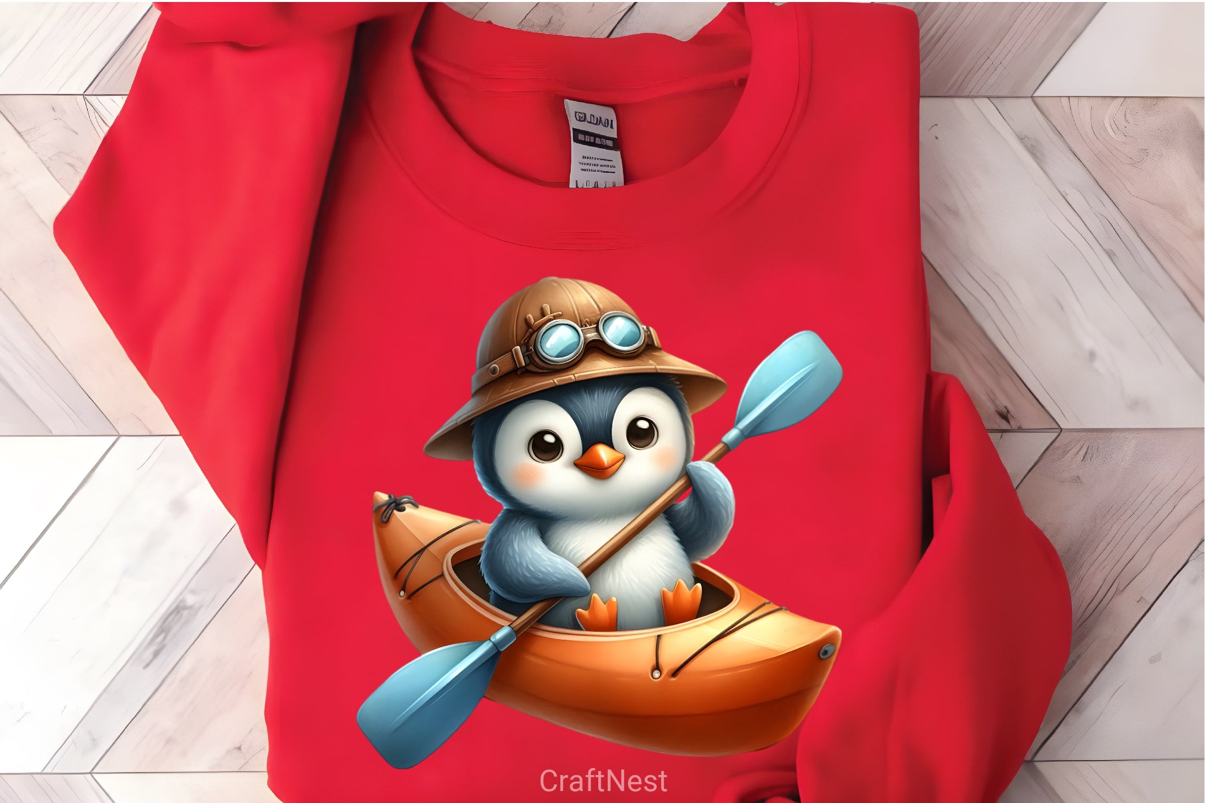 Penguin Rafting Clipart Bundle - CraftNest - Digital Crafting and Art