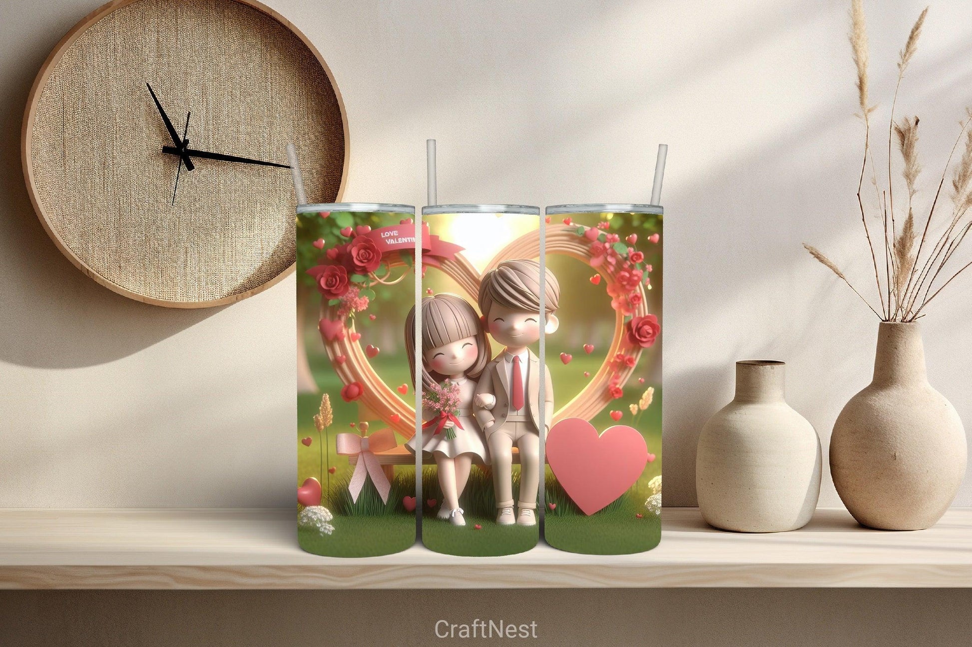 Valentine Tumbler Wrap Bundle 46 - CraftNest - Digital Crafting and Art