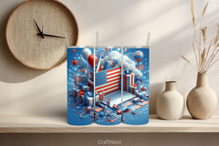 4th of July Tumbler Wrap Bundle 120 - CraftNest - Digital Crafting and Art