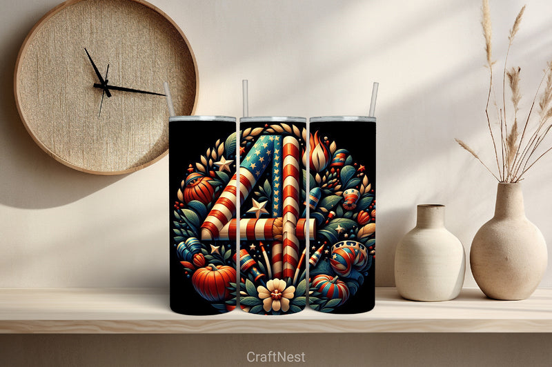 4th of July Tumbler Wrap Bundle 136 - CraftNest - Digital Crafting and Art