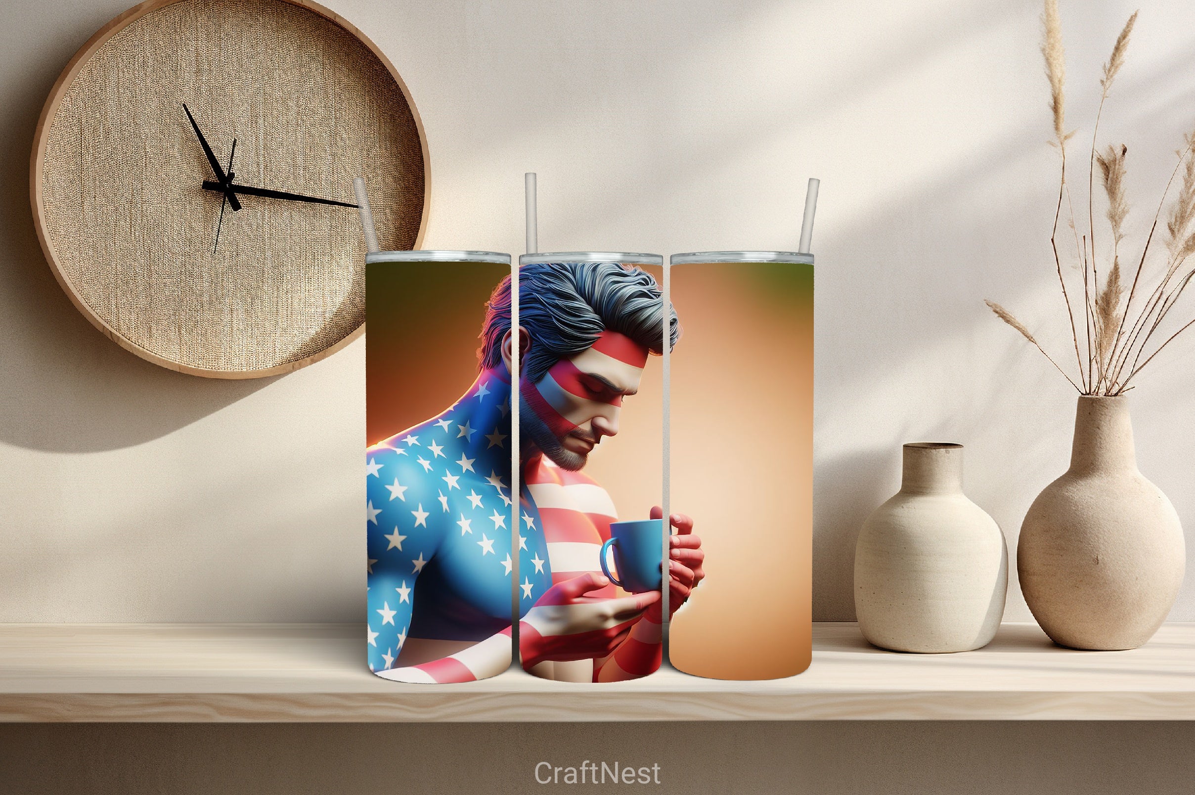 4th of July Tumbler Wrap Bundle 139 - CraftNest - Digital Crafting and Art