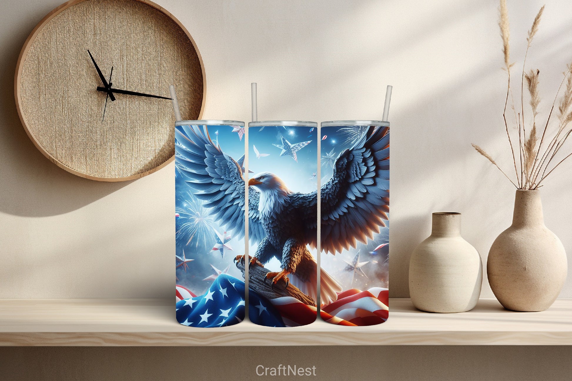 4th of July Tumbler Wrap Bundle 67 - CraftNest - Digital Crafting and Art