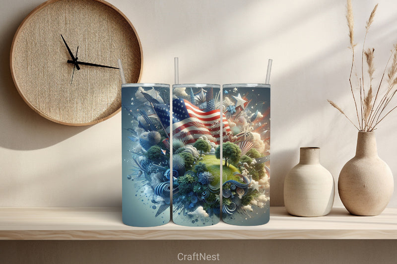 4th of July Tumbler Wrap Bundle 65 - CraftNest - Digital Crafting and Art
