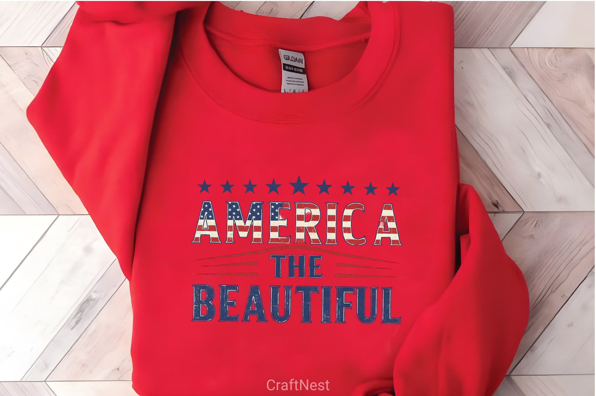 America The Beautiful Shirt & 4th of July Clipart Bundle - CraftNest - Digital Crafting and Art