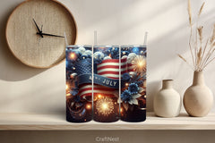 4th of July Tumbler Wrap Bundle 25 - CraftNest - Digital Crafting and Art