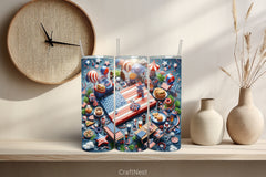 4th of July Tumbler Wrap Bundle 28 - CraftNest - Digital Crafting and Art