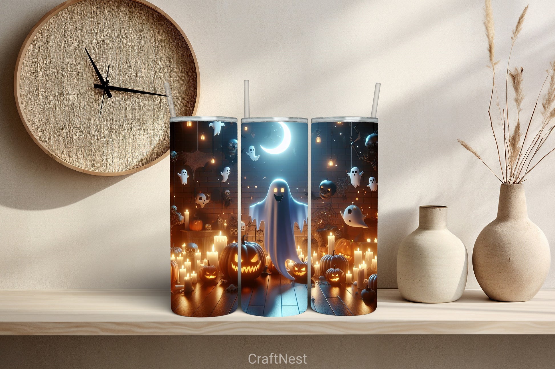 Halloween Tumbler Wrap Bundle 29 - CraftNest - Digital Crafting and Art