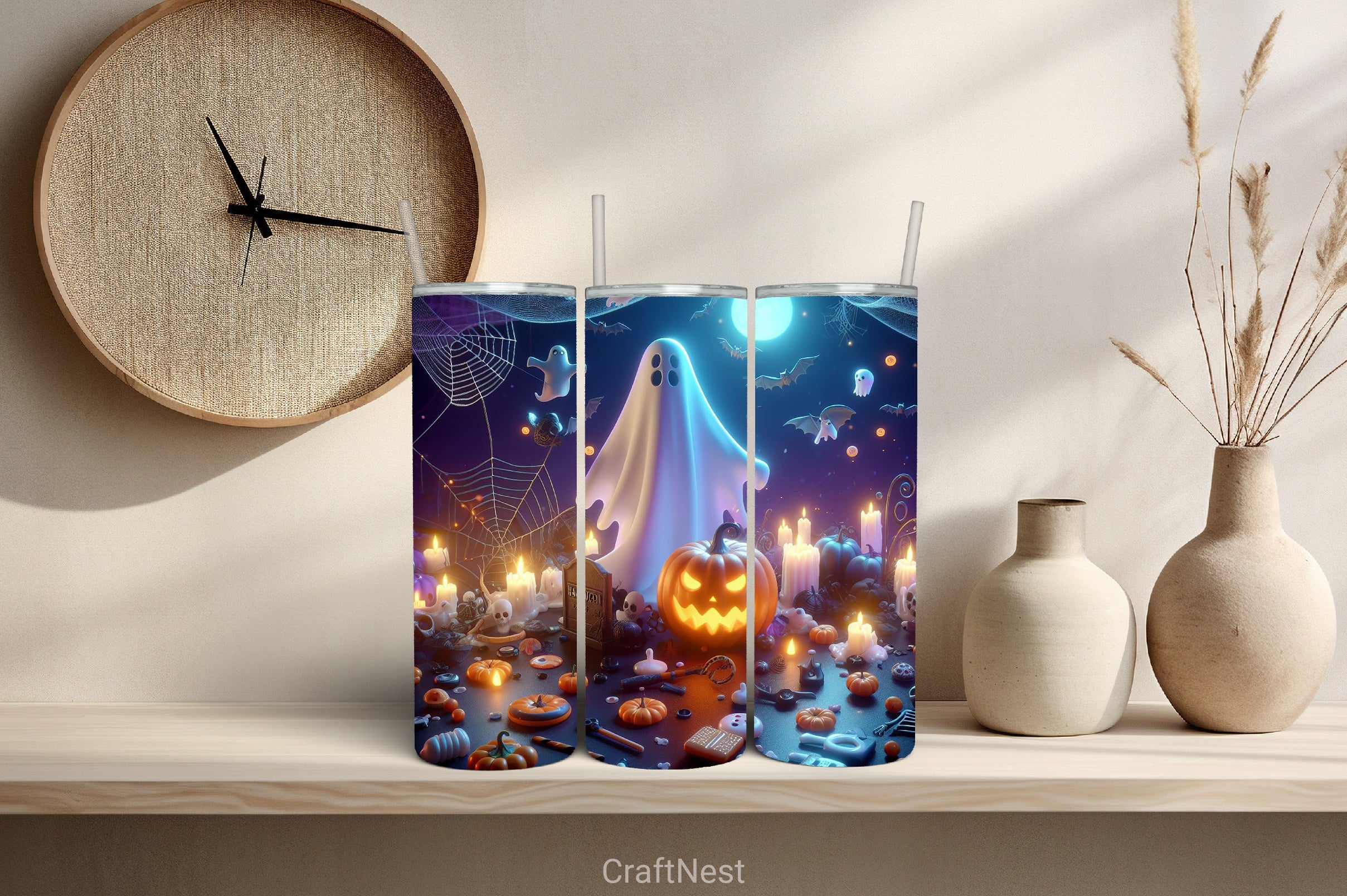 Halloween Tumbler Wrap Bundle - CraftNest - Digital Crafting and Art