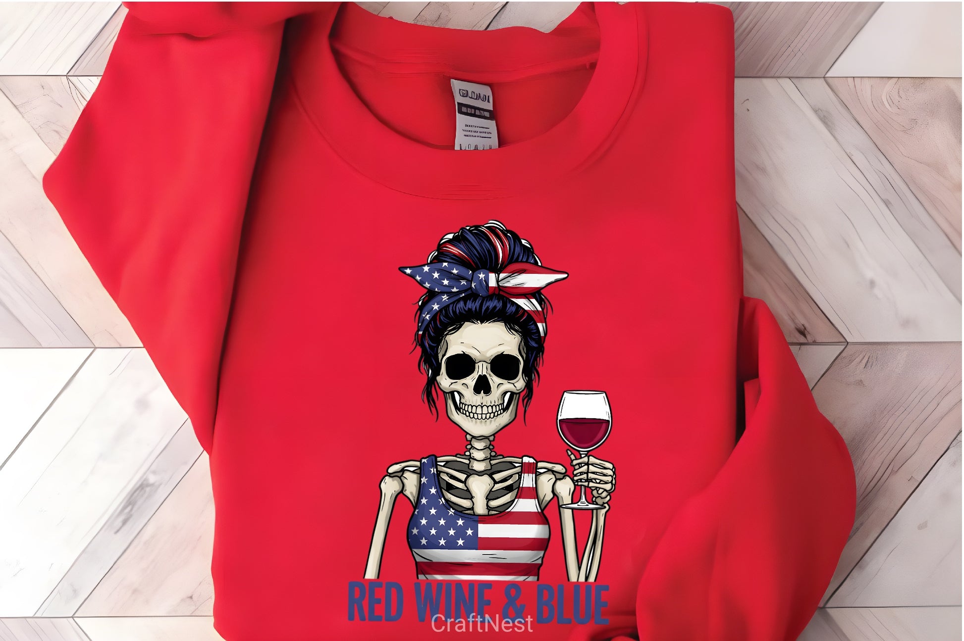 4th of July Wine & Blue Clipart Bundle 1 - CraftNest - Digital Crafting and Art