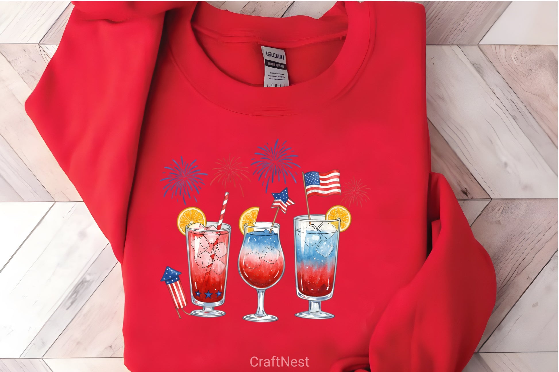 4th of July Drinking Clipart Bundle - CraftNest - Digital Crafting and Art