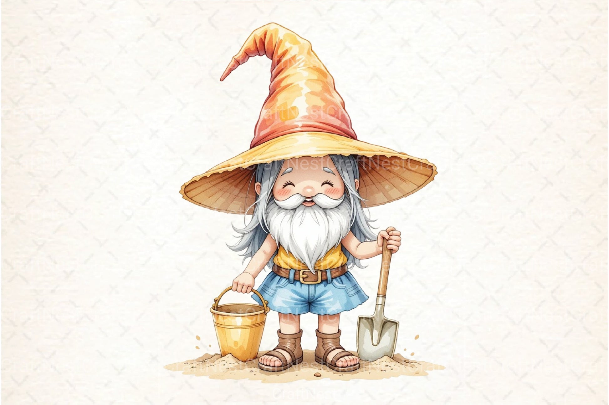 Beach Gnomes Clipart Bundle 99 - CraftNest - Digital Crafting and Art